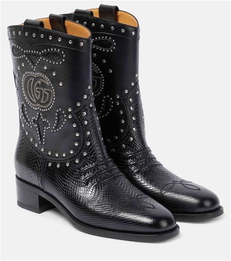 botas gucci de mujer|Gucci cowboy boots.